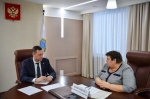 Губернатор Роман Бусаргин встретился с главой Лысогорского района Валентиной Фимушкиной.